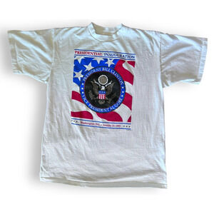 Vintage CLINTON GORE T-Shirt XL Single Stitch  Presidential Inauguration 1993